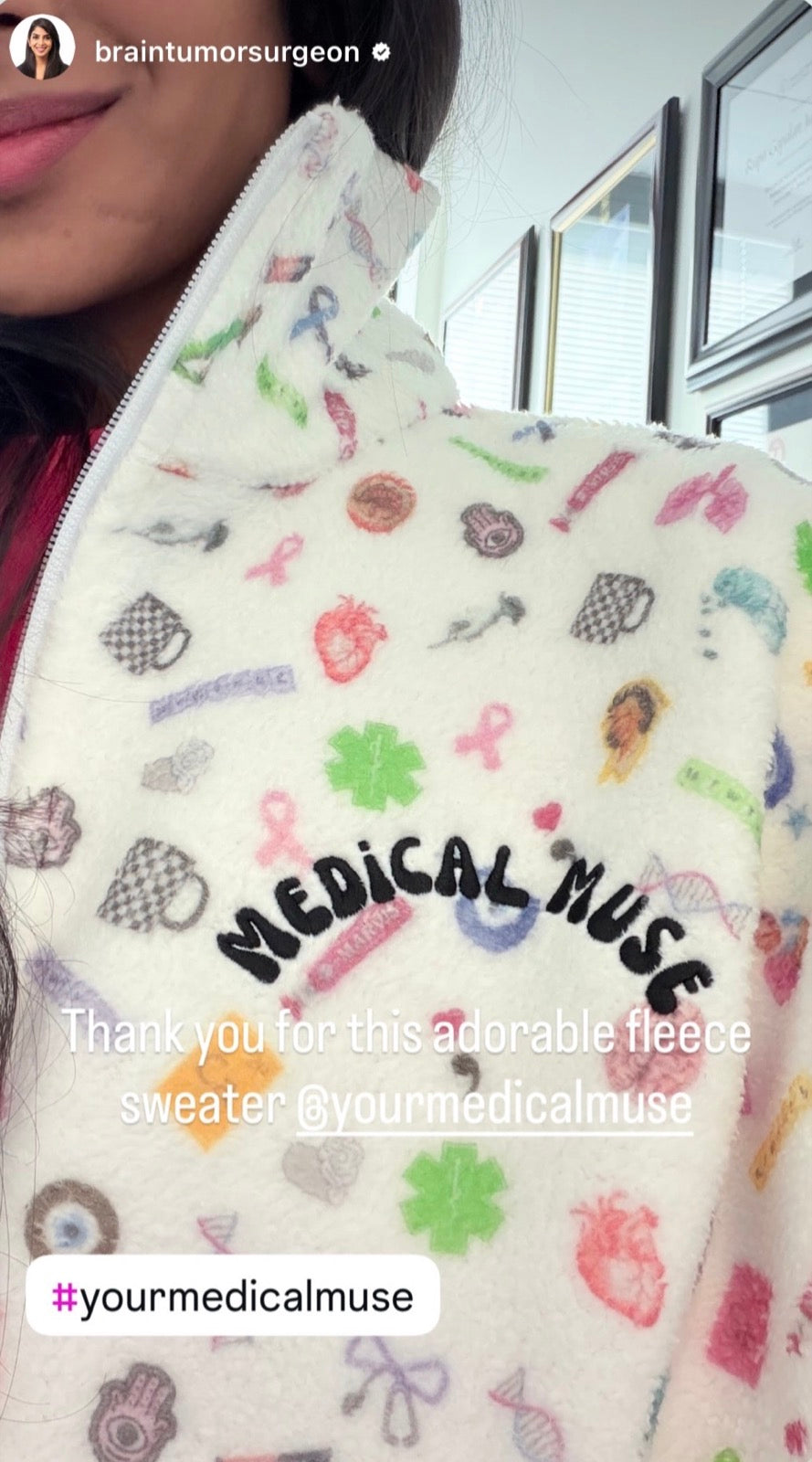 Medical Muse fleece shared by a customer