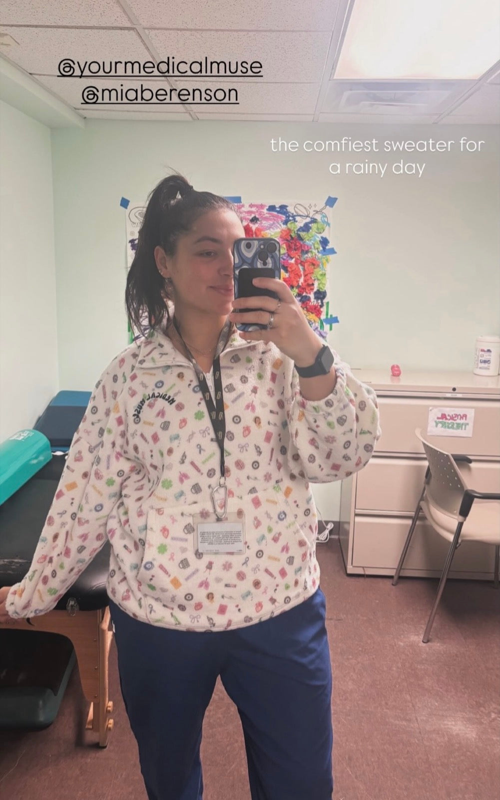 Medical Muse fleece rainy day study photo